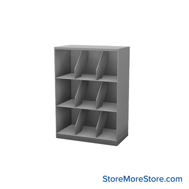 Stackable Metal Shelves 24''W x 13''D x 33''H - Kit-Datum-SO24LT3 SMS-08-V25-SO24LT3