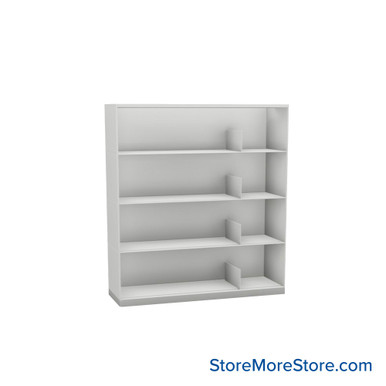 Stackable Metal Shelves 42''W x 13''D x 43''H - Kit-Datum-SP42LT4 SMS-08-V25-SP42LT4