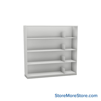 Stackable Metal Shelves 48''W x 13''D x 43''H - Kit-Datum-SP48LT4 SMS-08-V25-SP48LT4