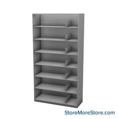 Stackable Metal Shelves 42''W x 16''D x 73''H - SP42LG7 SMS-08-V25-SP42LG7