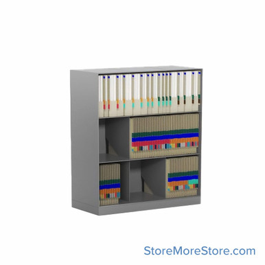 Slanted shelving 33''W x 14''D x 34''H - Kit-Datum-72519-SF2414-3 SMS-08-V25-SF2414-3
