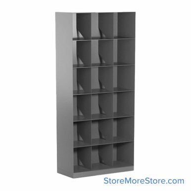 Slanted shelving 33''W x 14''D x 67''H - Kit-Datum-72519-SF2414-6 SMS-08-V25-SF2414-6