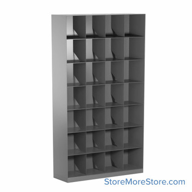 Slanted shelving 43''W x 10''D x 75''H - Kit-Datum-72519-SF3610-7 SMS-08-V25-SF3610-7