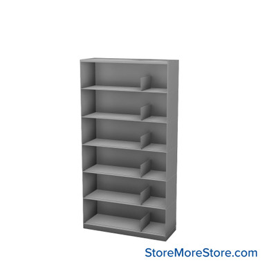 Binder Storage Shelves 36''W x 13''D x 80''H - Kit-Datum-SP36LT-BN6 SMS-08-V25-SP36LT-BN6