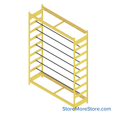 Wire Spool Storage Rack 60''W x 8''D x 84''H - 880-60 SMS-08-V62-880-60
