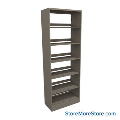 Letter-Size File Shelving 24''W x 12''D x 64''H - 641224-S6M SMS-08-V25-641224-S6M