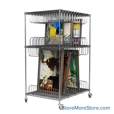 Art Cart on Wheels 48''W x 36''D x 79''H - Kit-Quantum-ART4836 SMS-08-V45-ART4836