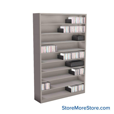 Media Shelving 42''W x 10''D x 64''H - VS42-9 SMS-08-V25-VS42-9