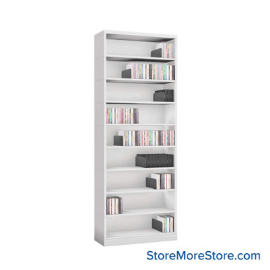 Media Shelving 24''W x 10''D x 64''H - VS24-9 SMS-08-V25-VS24-9