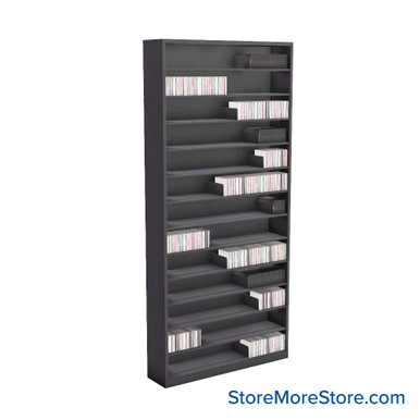 Media Shelving 42''W x 10''D x 91''H - VS42-13 SMS-08-V25-VS42-13