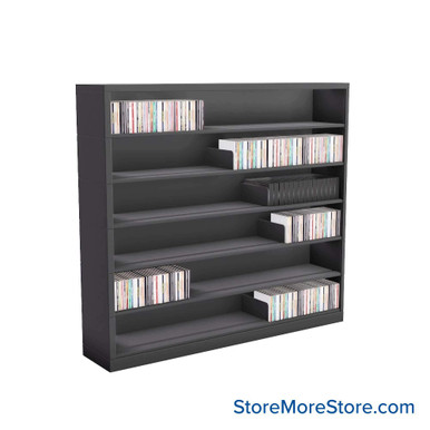 Media Shelving 48''W x 10''D x 44''H - VS48-6 SMS-08-V25-VS48-6