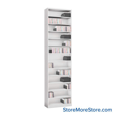 Media Shelving 24''W x 10''D x 91''H - VS24-13 SMS-08-V25-VS24-13