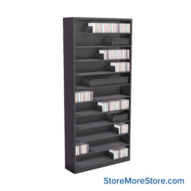 Media Shelving 36''W x 10''D x 77''H - VS36-11 SMS-08-V25-VS36-11