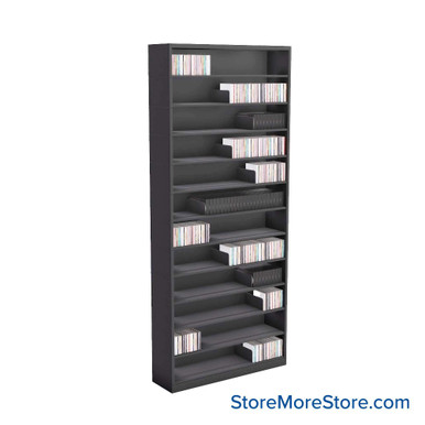 Media Shelving 36''W x 10''D x 84''H - VS36-12 SMS-08-V25-VS36-12