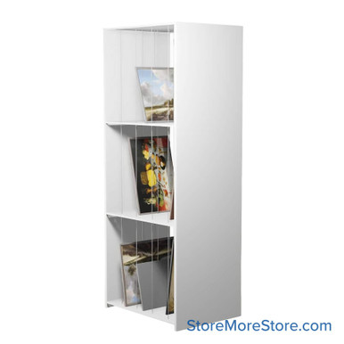Artwork Storage Shelves, 42" W x 36" D x 121" H - Includes 24 Rods
