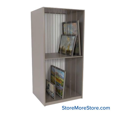 Artwork Storage Shelves 42''W x 36''D x 88''H - Kit-Datum-65895-423688 SMS-08-V25-65895-423688
