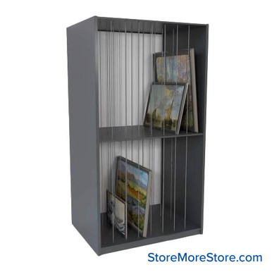 Artwork Storage Shelves 48''W x 24''D x 88''H - Kit-Datum-65895-482488 SMS-08-V25-65895-482488