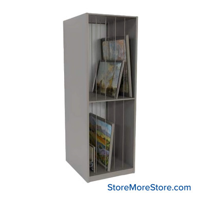 Artwork Storage Shelves 30''W x 30''D x 88''H - Kit-Datum-65895-303088 SMS-08-V25-65895-303088