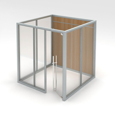Modern Office Cubicles 102''W x 101''D x 94''H - 4PEO-969694-3CGP-1LP SMS-10-V13-4PEO-969694-3CGP-1LP