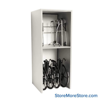 Wheelchair and Walker Shelving 36''W x 36''D x 88''H - SNB363688 SMS-08-V25-MED-SNB363688