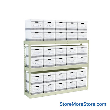 File Box Rack 69''W x 15''D x 60''H - RS691560-3SP-HPB SMS-08-V39-RS691560-3SP-HPB