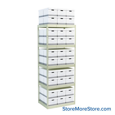 File Box Rack 42''W x 30''D x 108''H - RS4230108-5SP SMS-08-V39-RS4230108-5SP