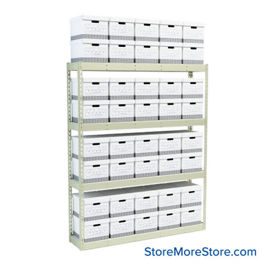 File Box Rack 69''W x 15''D x 84''H - RS691584-4SP-HEZD SMS-08-V39-RS691584-4SP-HEZD