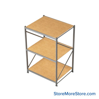 Wide Span Storage Racks 60''W x 48''D x 123''H - HBR6048123-3S-PB SMS-08-V39-HBR6048123-3S-PB