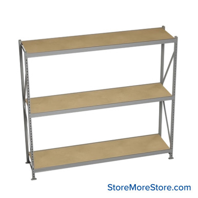 Wide Span Storage Racks 96''W x 24''D x 123''H - HBR9624123-3S-PB SMS-08-V39-HBR9624123-3S-PB
