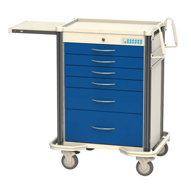 Aluminum and Steel Anesthesia Carts 32''W x 25''D - METPPAF4110-DB SMS-02-V50-METPPAF4110-DB
