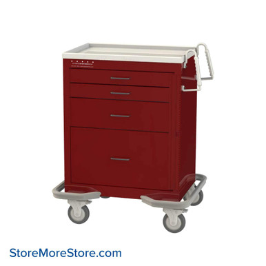 Hospital Crash Cart 32''W x 25''D x 40''H - MBSF2101-R SMS-02-V50-MBSF2101-R