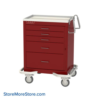 Hospital Crash Cart 32''W x 25''D x 40''H - MBSF3110-R SMS-02-V50-MBSF3110-R