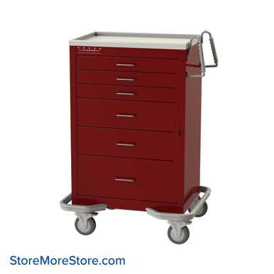 Hospital Crash Cart 32''W x 25''D x 46''H - MBSAF3210-R SMS-02-V50-MBSAF3210-R
