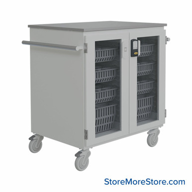 Medical Supply Cart 42''W x 27''D x 41''H - MBN201-02-HSSG2M SMS-02-V140-MBN201-02-HSSG2M