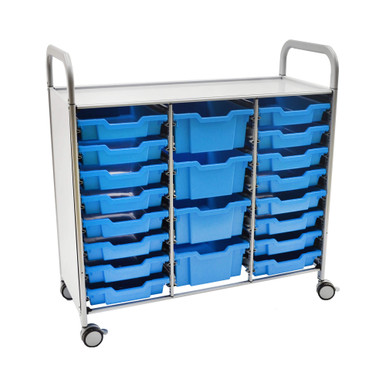 Triple Column Storage Cart 42''W x 18''D x 42''H - SSET2144 SMS-02-V40-SSET2144