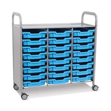 Triple Column Storage Cart 42''W x 18''D x 42''H - SSET0344 SMS-02-V40-SSET0344