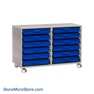 Rolling Carts With Trays 40''W x 19''D x 28''H - EWW-12-M SMS-02-V134-EWW-12-M