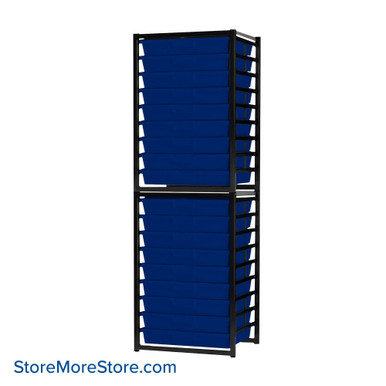 Rolling Carts With Trays 22''W x 18''D x 75''H - EWM-18T-T SMS-02-V134-EWM-18T-T