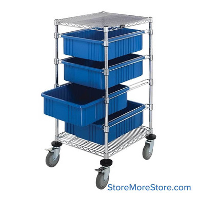 Rolling Wire Drawer Cart 24''W x 21''D x 45''H - BC212434M1 SMS-02-V45-BC212434M1