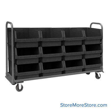 Rolling Storage Bin Cart 78''W x 18''D x 47''H - MTT-1878-543 SMS-02-V45-MTT-1878-543