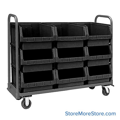 Rolling Storage Bin Cart 60''W x 18''D x 47''H - MTT-1860-543 SMS-02-V45-MTT-1860-543