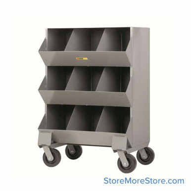 Rolling Metal Storage Bins 32''W x 20''D x 46''H - MS3-1532-6PH SMS-02-V87-HMS3-1532-6PH