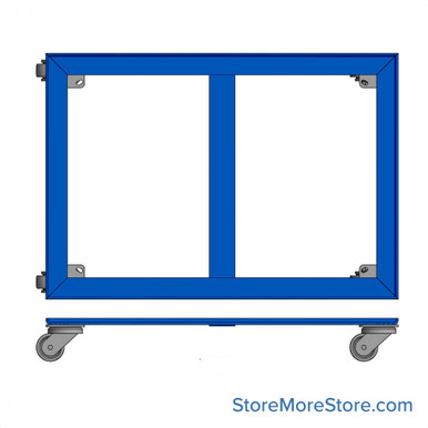 Flat File Dolly - Plan File Wheels - FFD-5645-2-lockcasters SMS-04-V53-FFD-5645-2
