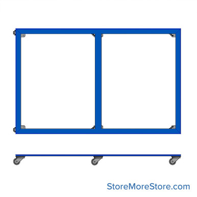Flat File Dolly - Plan File Wheels - FFD-8051-2-lockcasters SMS-04-V53-FFD-8051-2