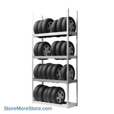 Tire Storage Rack 60''W x 21''D x 120''H - TSS6021120-4S SMS-08-V39-TSS6021120-4S