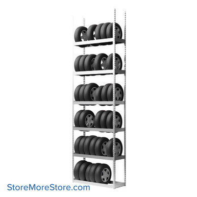 Tire Storage Rack 60''W x 21''D x 192''H - TSS6021192-6S SMS-08-V39-TSS6021192-6S