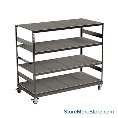 Heavy Duty Shelving on Wheels 72''W x 30''D x 80''H - SRD4529SM SMS-08-V81-SRD4529SM