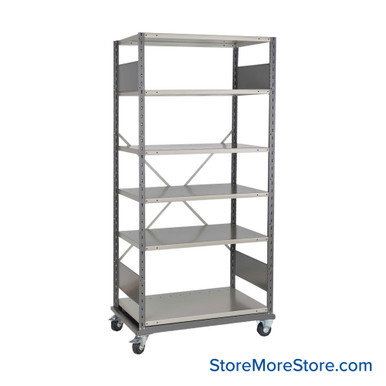 Metal Shelves on Wheels 42''W x 18''D x 70''H - SHD4004M SMS-02-V81-SHD4004M