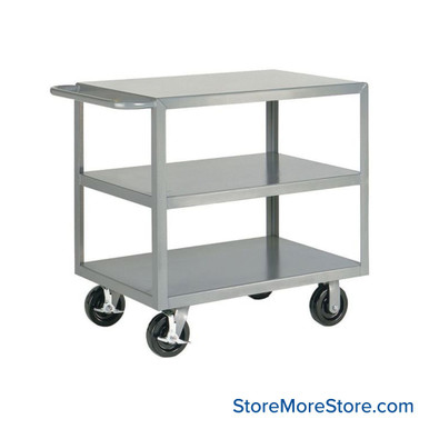Heavy Duty Shelf Cart 24''W x 36''D x 36''H - 3G-2436-6PHBK SMS-02-V87-3G-2436-6PHBK