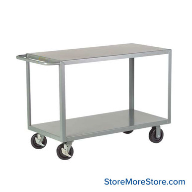 Heavy Duty Shelf Cart 24''W x 36''D x 36''H - 2G-2436-6PHBK SMS-02-V87-2G-2436-6PHBK